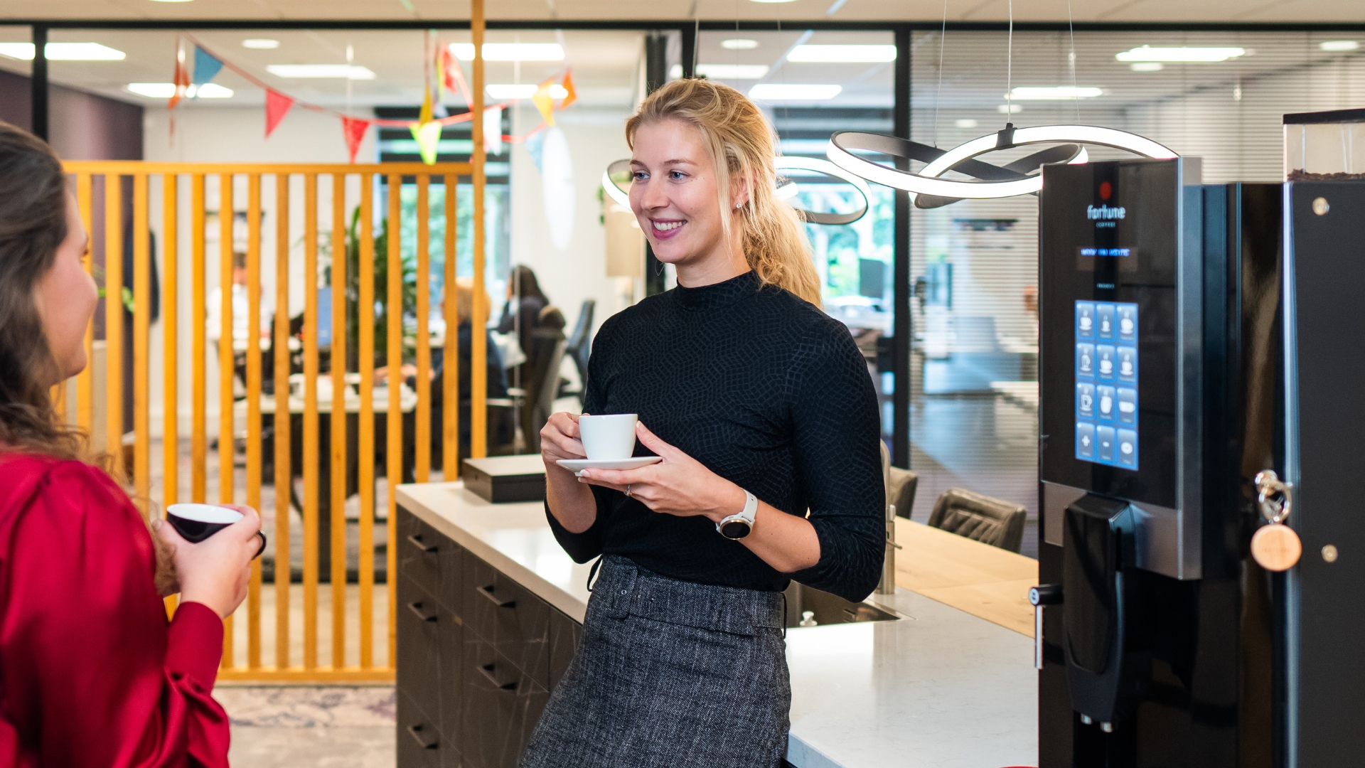 Koffie drinken bij Lansigt Rianne 
