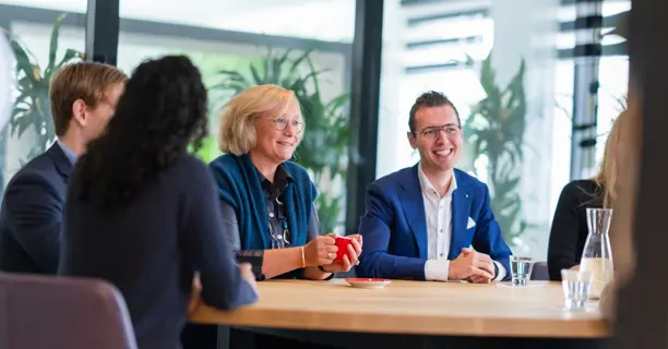 Prof meeting met collega's bij Lansigt