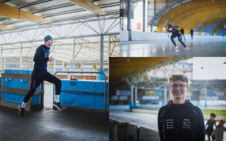 Lansigt sponsort jong talent Melle Brouwer: “Ik heb heel hard moeten werken voor het schaatsen.” 